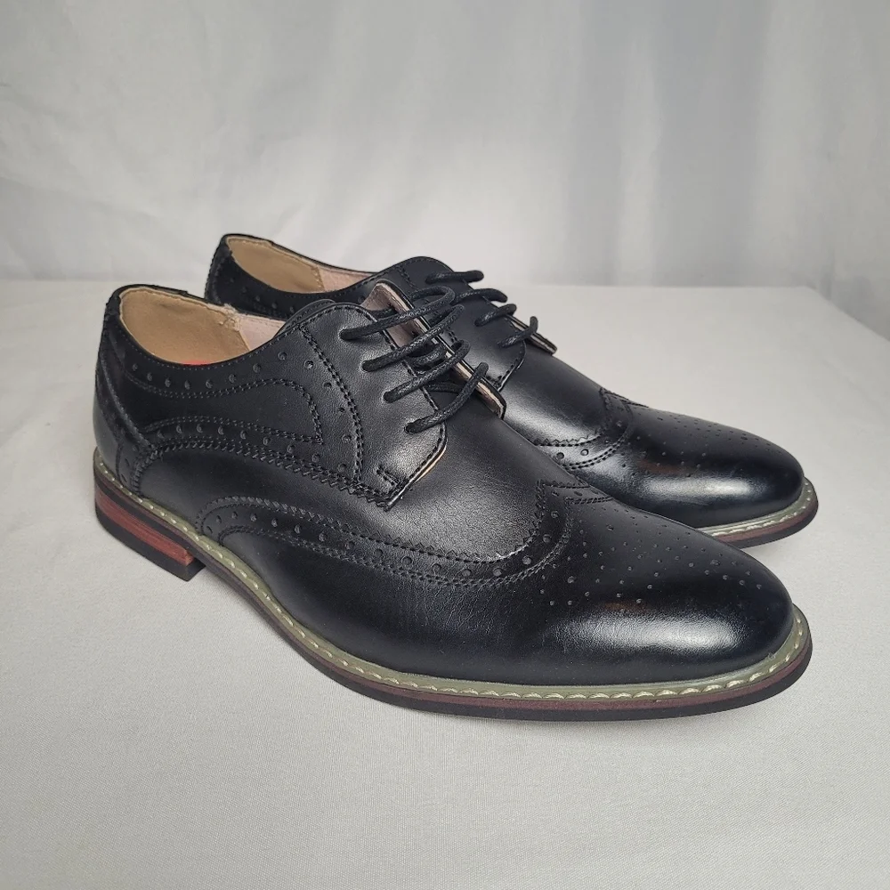 Bruno Marc Men's Prince Classic Formal Business Oxford Wingtip Lace Up Shoes 8W